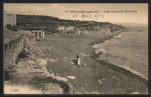 AK Préfailles, Plage et Côte de Quirouard