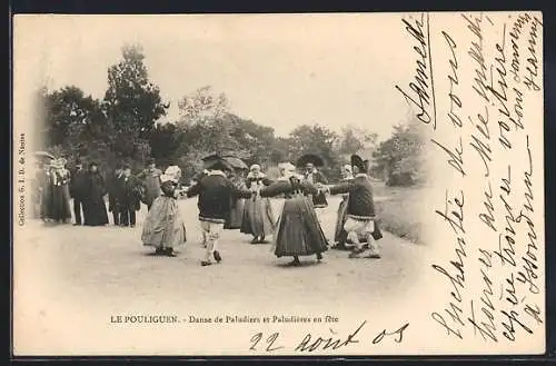 AK Le Pouliguen, Danse de Paludiers et Paludières en fête