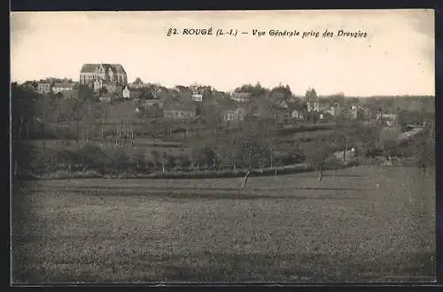 AK Rougé, Vue Générale prise des Drouzières