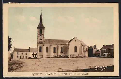 AK Quilly, L`Église et la place