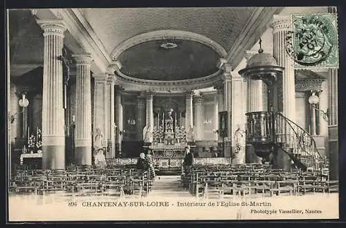 AK Chantenay-sur-Loire, Intérieur de l`Église St-Martin