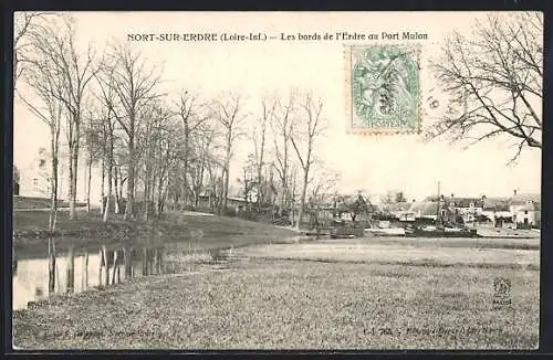 AK Nort-sur-Erdre, Les bords de l`Erdre au Port Mulon