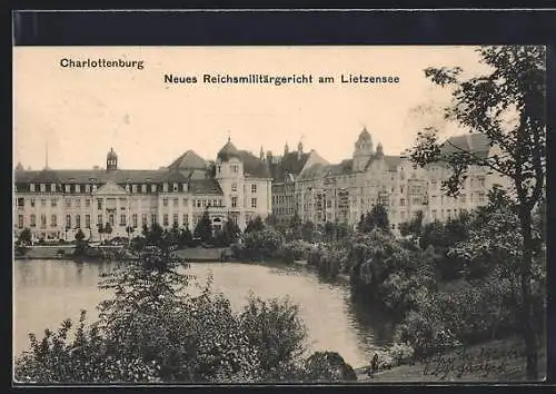 AK Berlin-Charlottenburg, Neues Militärgericht am Lietzensee