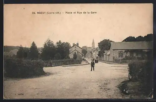 AK Nozay, Place et Rue de la Gare