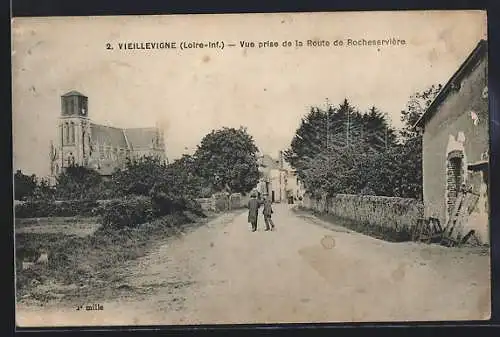 AK Vieillevigne, Vue prise de la Route de Rocheservière