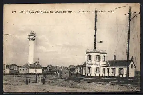 AK Brighton Francais, La Phare et le Semaphore