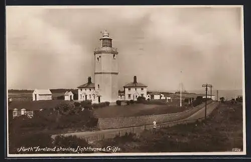 AK North Foreland showing Lighthouse and cliffs