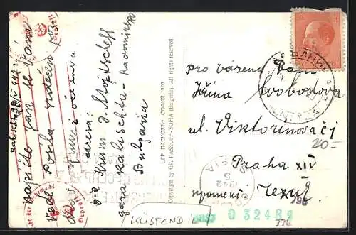 AK Küstendil, Gesamtansicht der Ortschaft