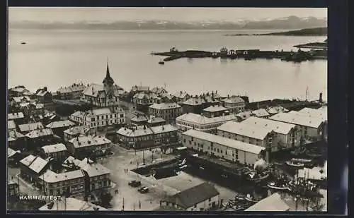 AK Hammerfest, Ortsansicht aus der Vogelschau