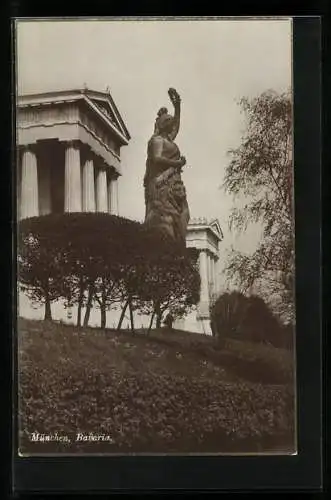 AK München, Bavaria vor der Ruhmeshalle