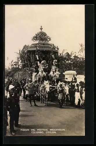 AK Colombo, Indian Vel Festival Procession, Ochsengespann