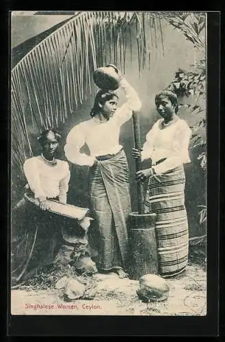 AK Ceylon, Singhalese Women, Sri Lanka