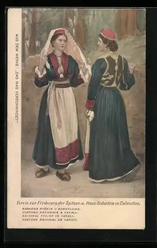 AK Damen in Nationaltracht von Canali