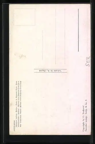 AK Skopska Crna Gora, Bäuerin in serbischer Volkstracht