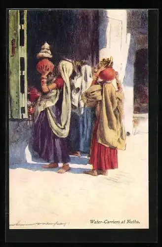 Künstler-AK Water Carriers at Nutha