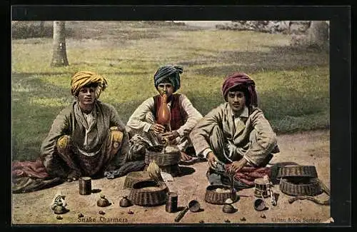 AK Three young snake charmers