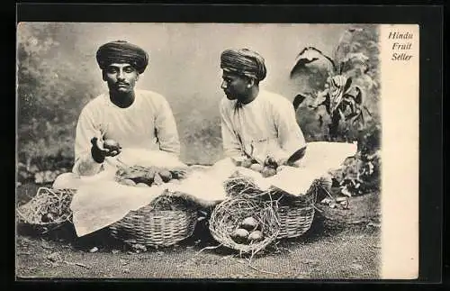 AK Indien, Hindu Fruit Seller, Hindu Obsthändler