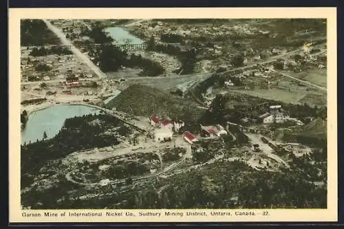 AK Sudbury /Ontario, Mining District, Garson Mine of International Nickel Co.