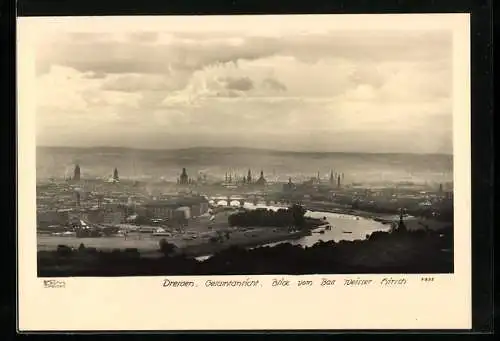 Foto-AK Walter Hahn, Dresden, NR. 7877: Blick vom Bad Weisser Hirsch