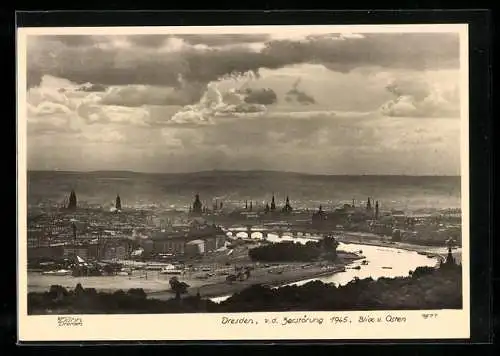 Foto-AK Walter Hahn, Dresden, Nr. 7877: Dresden, Panorama