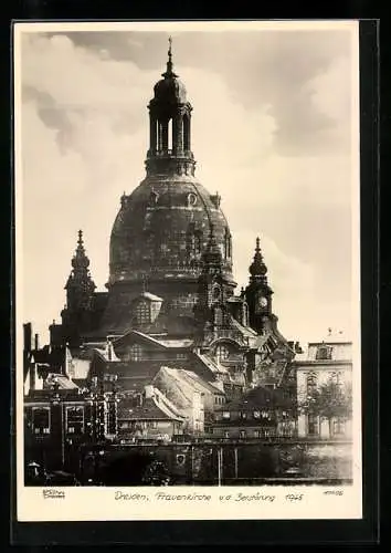 Foto-AK Walter Hahn, Dresden, Nr. 10698: Dresden, Frauenkirche vor der Zerstörung