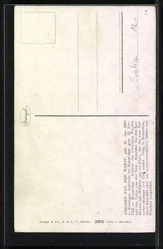 Künstler-AK Stengel & Co. Nr. 29652: Das Urteil des Paris von A. v. d. Werff