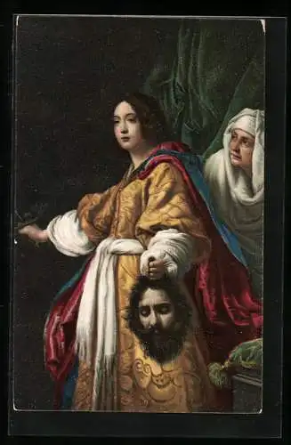 Künstler-AK Stengel & Co. Nr. 29857: Judith mit dem Haupte des Holofernes von Cristofano Allori