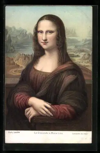 Künstler-AK Stengel & Co. Nr. 29878: Mona Lisa nach Da Vinci