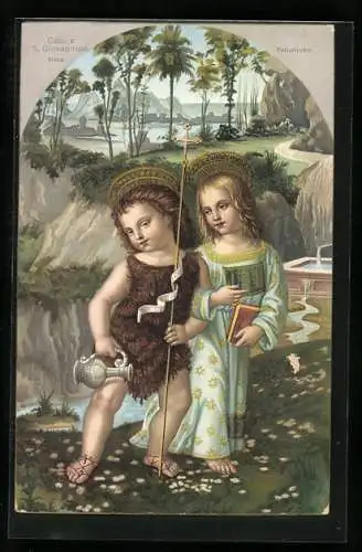 Künstler-AK Jesus and St. John the Baptist