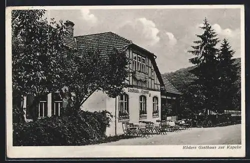 AK Bad Frankenhausen, Gasthaus zur Kapelle Röder