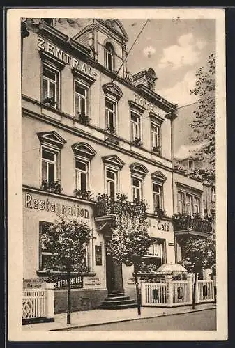 AK Bingerbrück a. Rh., Zentral-Hotel von Ad. Koolhoven