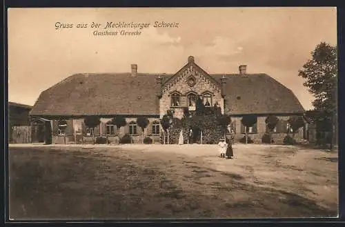 AK Kirch Grubenhagen /Mecklenburger Schweiz, Das Gasthaus Gewecke