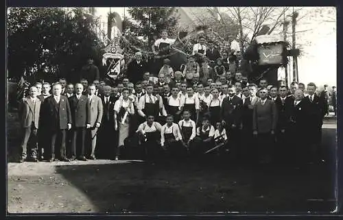 Foto-AK Kitzingen, Schreinerinnung ca. 1933