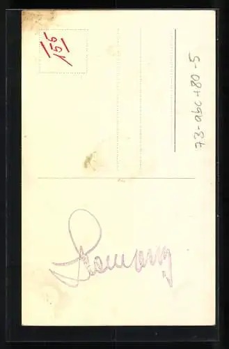 AK Opernsänger Willi Domgraf Fassbaender, Autograph