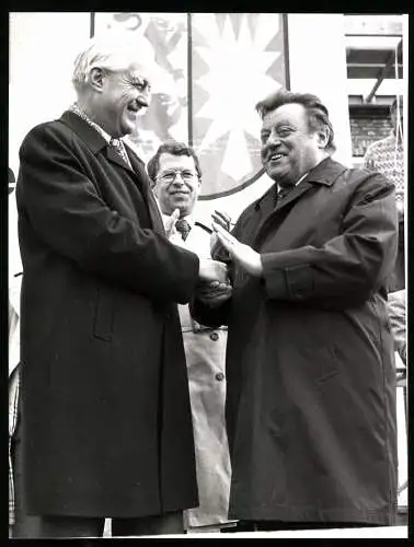 Fotografie Ministerpräsident Gerhard Stoltenberg & Franz-Josef Strauss