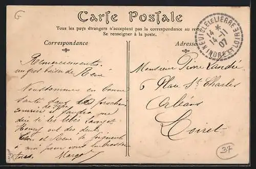 AK Neuillé-le-Lierre, Vue partielle, la Brenne