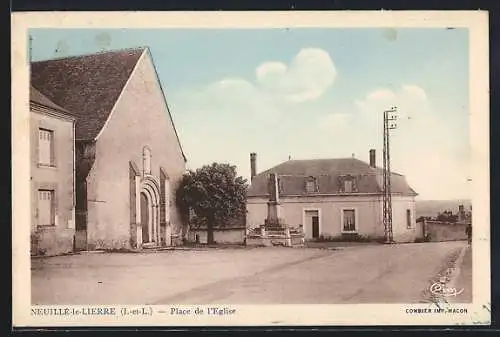 AK Neuillé-le-Lierre, Place de l`Eglise