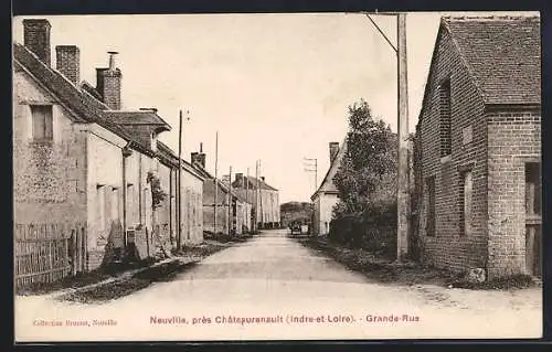 AK Neuville /Chateaurenault, Grande-Rue