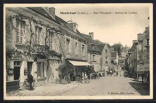 AK Montrésor /I.-et-L., Rue Principale, Arrivée de Loches