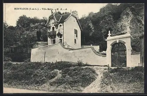 AK Montlouis /I.-et-L., Villa Melin