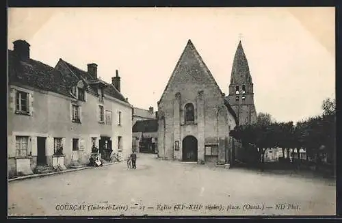 AK Courcay, Eglise, place (ouest)