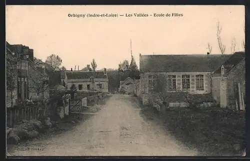 AK Orbigny /I.-et-L., Les Vallées, Ecole de Filles