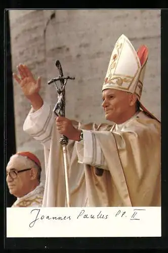 AK Papst Johannes Paul II. spricht seinen Segen