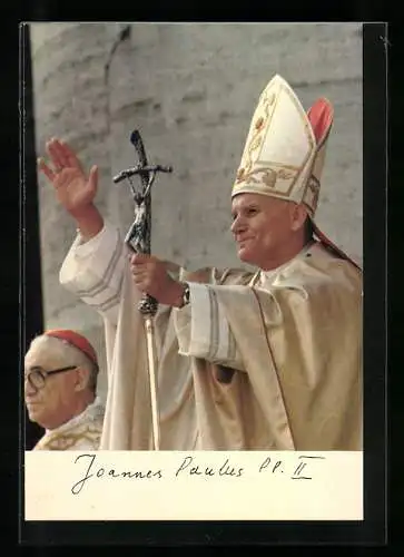 AK Papst Johannes Paul II. spricht seinen Segen