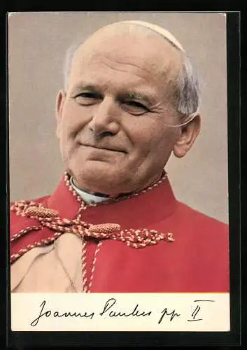 AK Papst Johannes Paul II. im Portrait