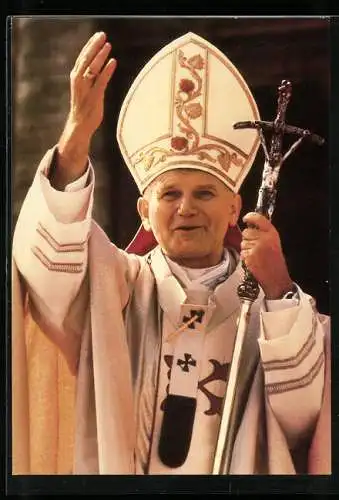 AK Papst Johannes Paul II. mit Ferula