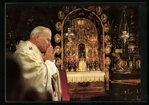 AK Altötting, Papst Johannes Paul II. in der hl. Kapelle