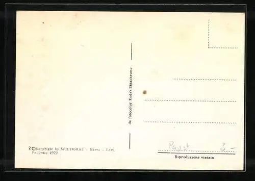 AK Papst Johannes Paul II. hinter einem Mikrophon