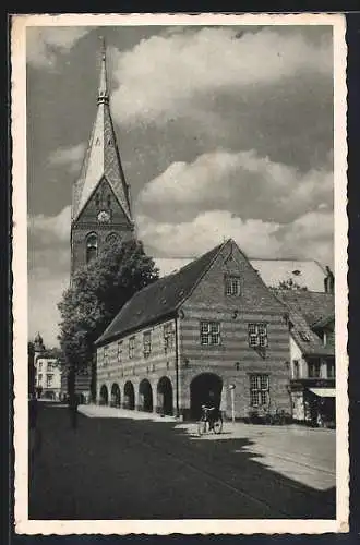 AK Flensburg, Partie an der St. Marienkirche