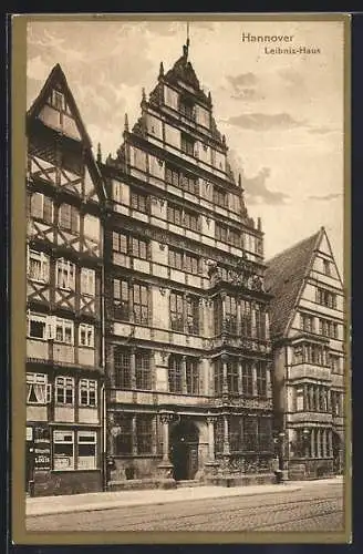 AK Hannover, Leibniz-Haus mit Gasthaus